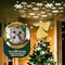 Christmas Tree Topper Lighted with 6 Projection Modes, Gold Christmas Angel Tree Topper Built-in LED Rotating Light, 3D Glitter Projector for Party Holiday Christmas Decoration Gifts